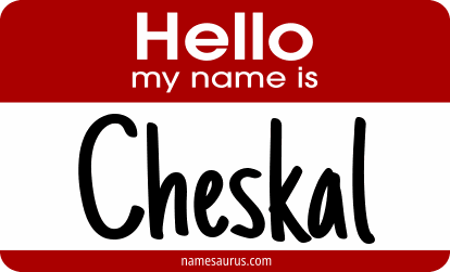 Hello my name is Cheskal png download