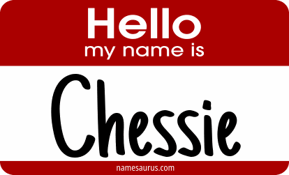 Hello my name is Chessie png download