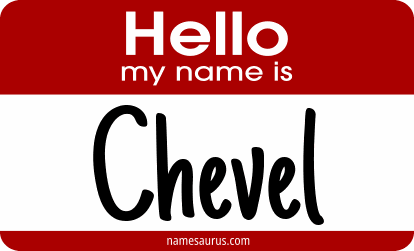 Hello my name is Chevel png download
