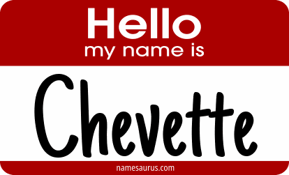 Hello my name is Chevette png download