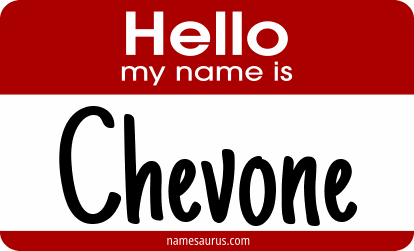 Hello my name is Chevone png download