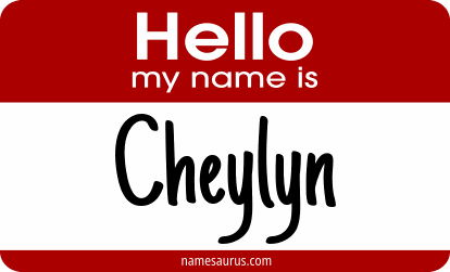 Hello my name is Cheylyn png download