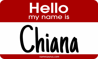 Hello my name is Chiana png download