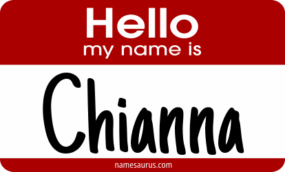 Hello my name is Chianna png download