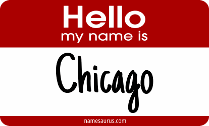 Hello my name is Chicago png download