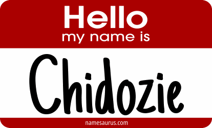 Hello my name is Chidozie png download