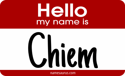 Hello my name is Chiem png download