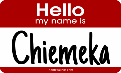 Hello my name is Chiemeka png download