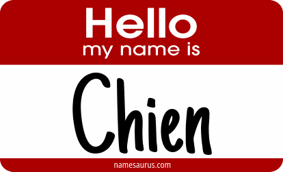 Hello my name is Chien png download