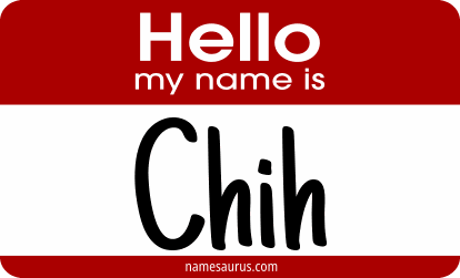 Hello my name is Chih png download
