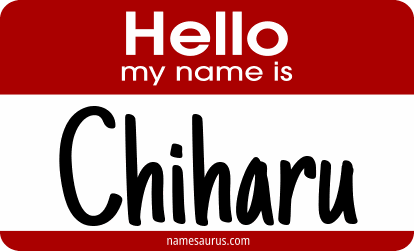 Hello my name is Chiharu png download