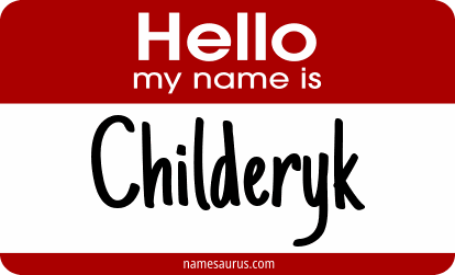 Hello my name is Childeryk png download