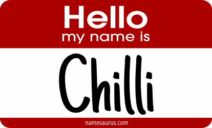 Hello my name is Chilli png download