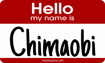 Hello my name is Chimaobi png download
