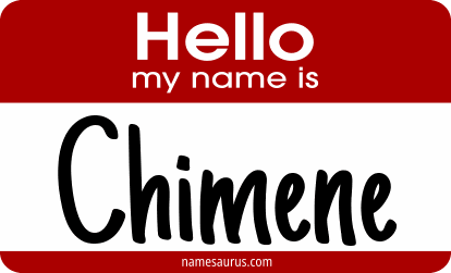 Hello my name is Chimene png download