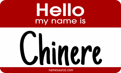 Hello my name is Chinere png download