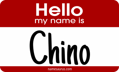 Hello my name is Chino png download