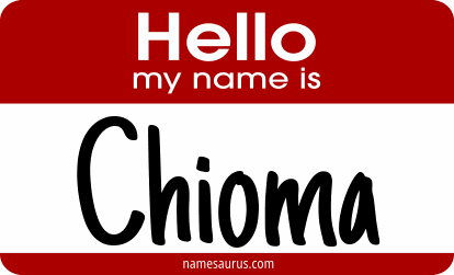 Hello my name is Chioma png download