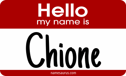 Hello my name is Chione png download