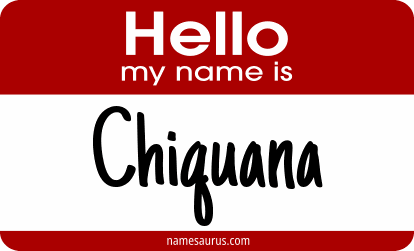 Hello my name is Chiquana png download