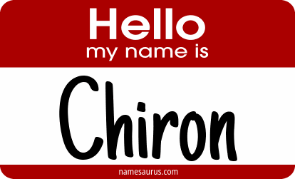 Hello my name is Chiron png download