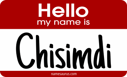 Hello my name is Chisimdi png download