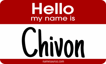 Hello my name is Chivon png download