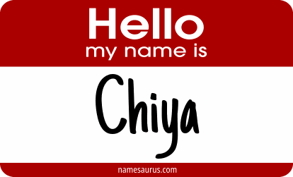 Hello my name is Chiya png download