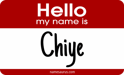 Hello my name is Chiye png download