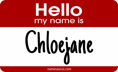 Hello my name is Chloejane png download