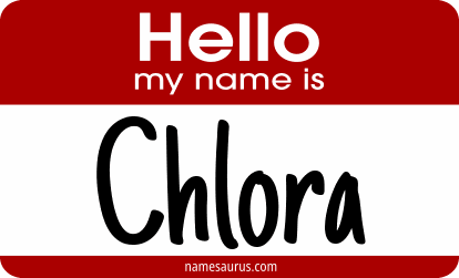 Hello my name is Chlora png download