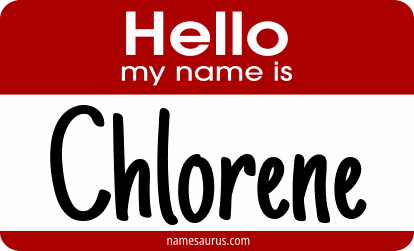 Hello my name is Chlorene png download