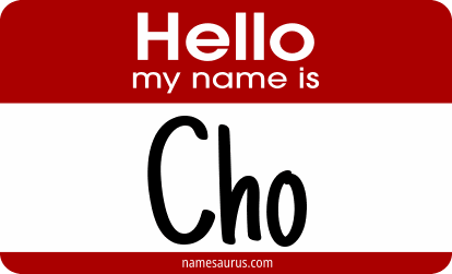 Hello my name is Cho png download