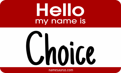 Hello my name is Choice png download