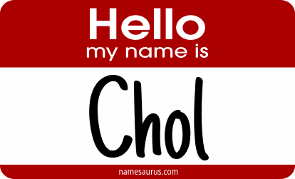 Hello my name is Chol png download