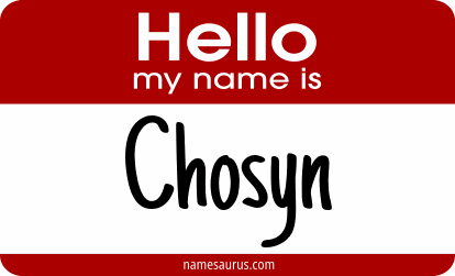 Hello my name is Chosyn png download