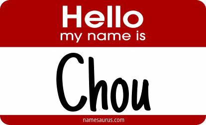 Hello my name is Chou png download