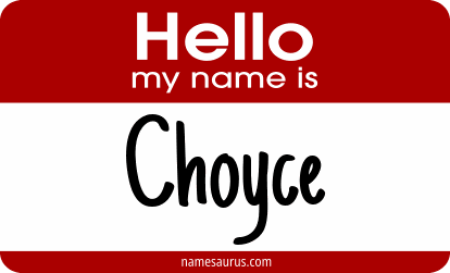 Hello my name is Choyce png download