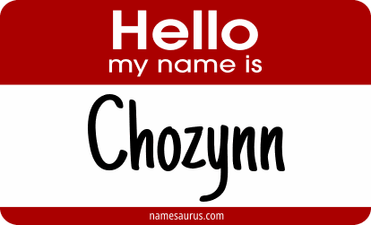 Hello my name is Chozynn png download