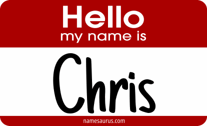 Hello my name is Chris png download