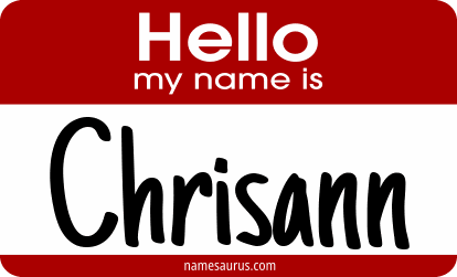 Hello my name is Chrisann png download