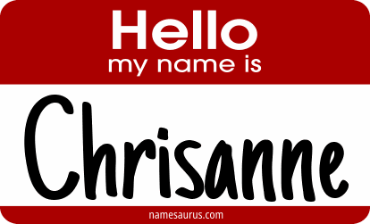 Hello my name is Chrisanne png download