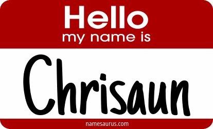 Hello my name is Chrisaun png download