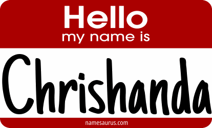 Hello my name is Chrishanda png download