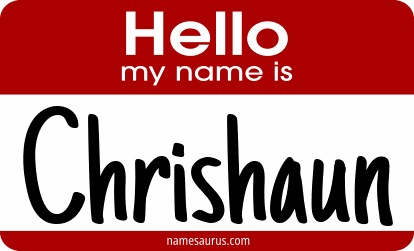 Hello my name is Chrishaun png download