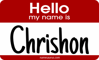 Hello my name is Chrishon png download