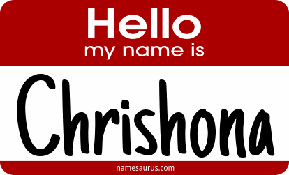 Hello my name is Chrishona png download