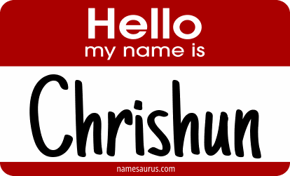 Hello my name is Chrishun png download