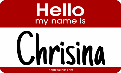 Hello my name is Chrisina png download
