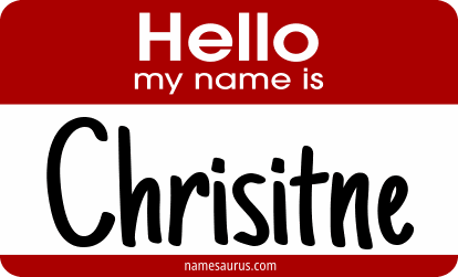 Hello my name is Chrisitne png download